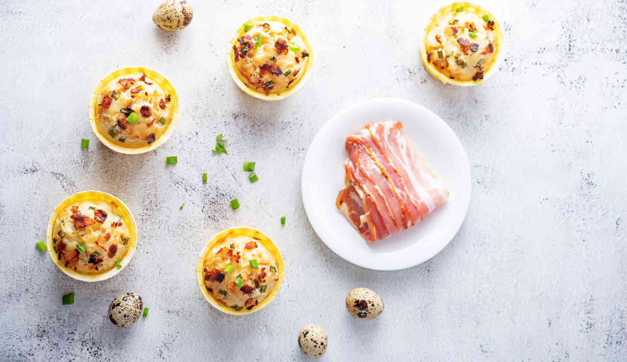 Muffin salati bacon speck formaggio