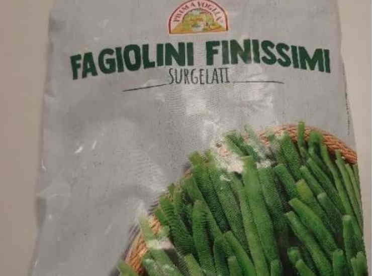 Fagiolini surgelati finissimi richiamo mercato