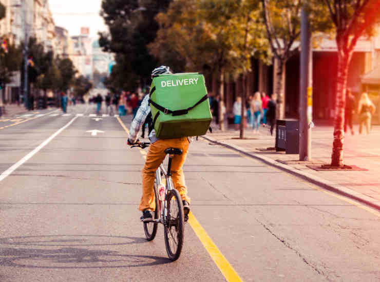 Food deliveri box cubo batteri rider 