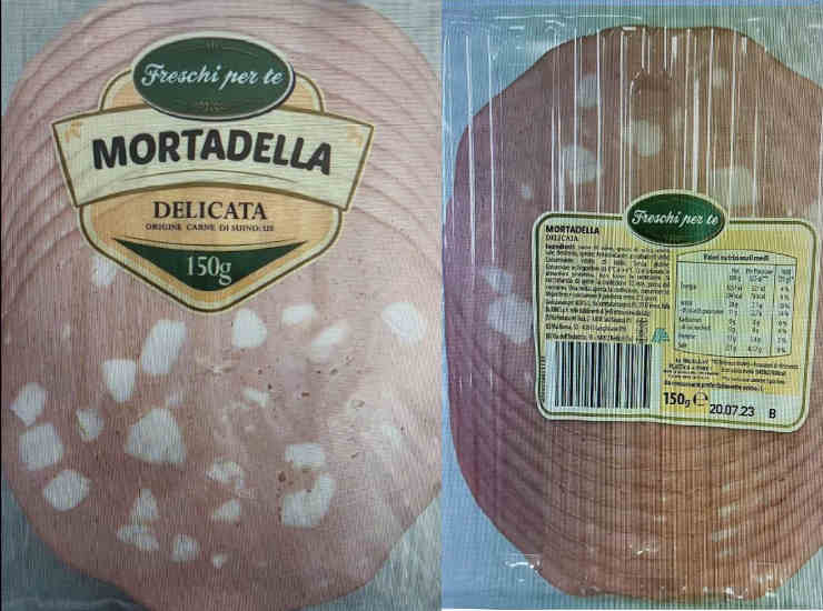 Mortadella Delicata di "Freschi per te" richiamata dal mercato