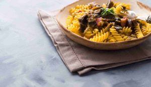 Fusilli con melanzane e ricotta salata