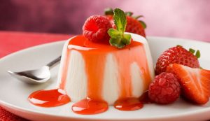 panna cotta alla fragola