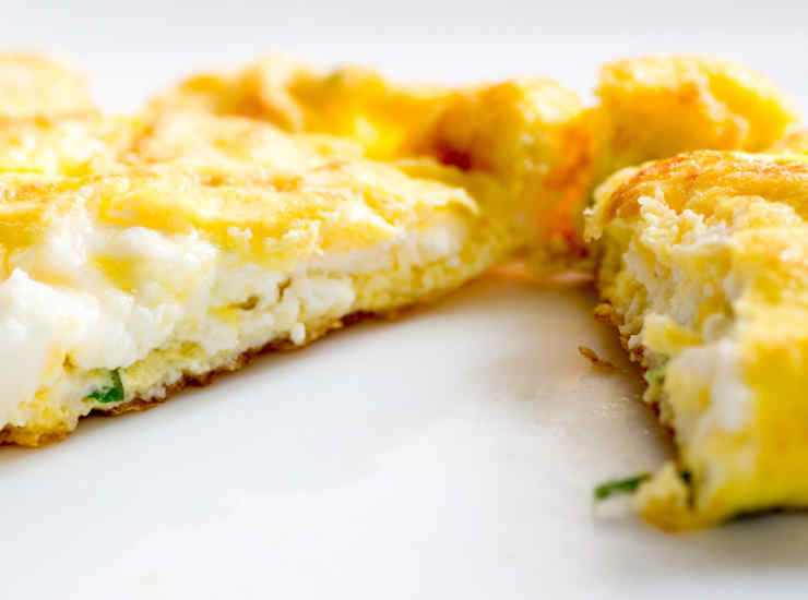 Ricotta frittata farcita uova