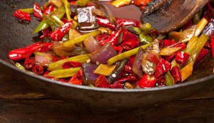 Peperoni in agrodolce caramellati padella