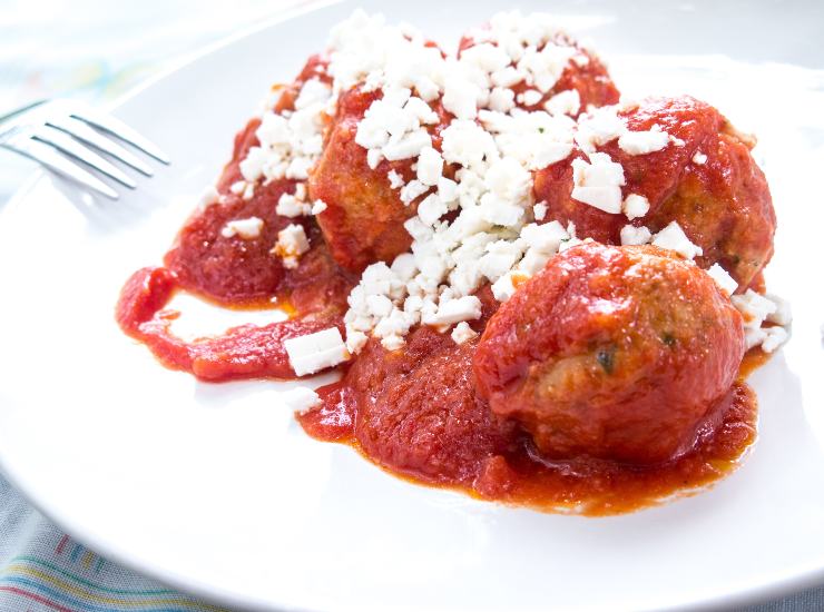 Polpette ricotta vegetariane salsa sugo