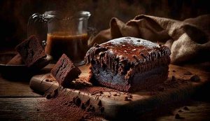 Torta al cioccolata proteica senza glutine