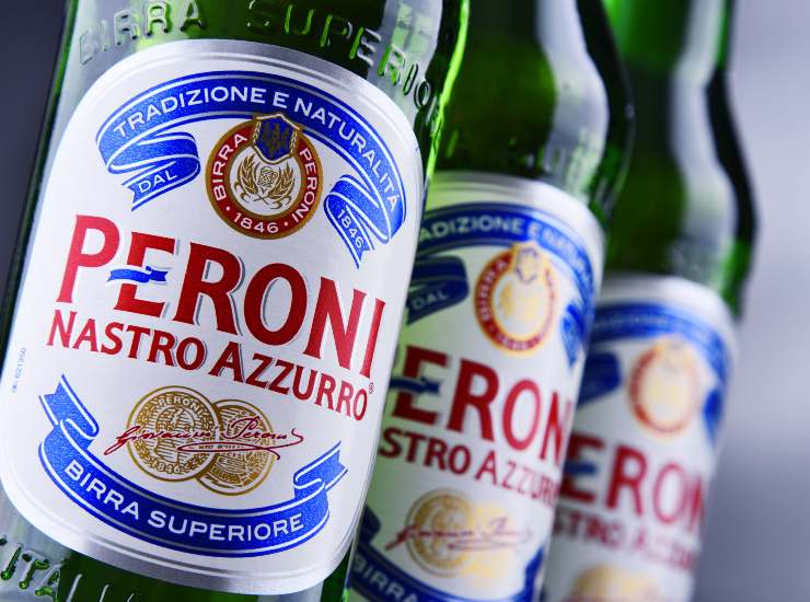 Birra peroni nastro azzurro shrinkflation