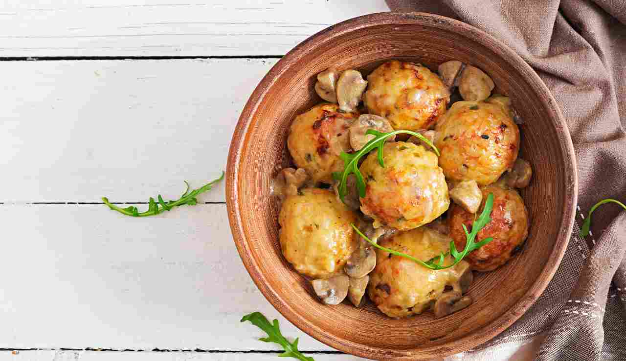 Polpette di ricotta e funghi 