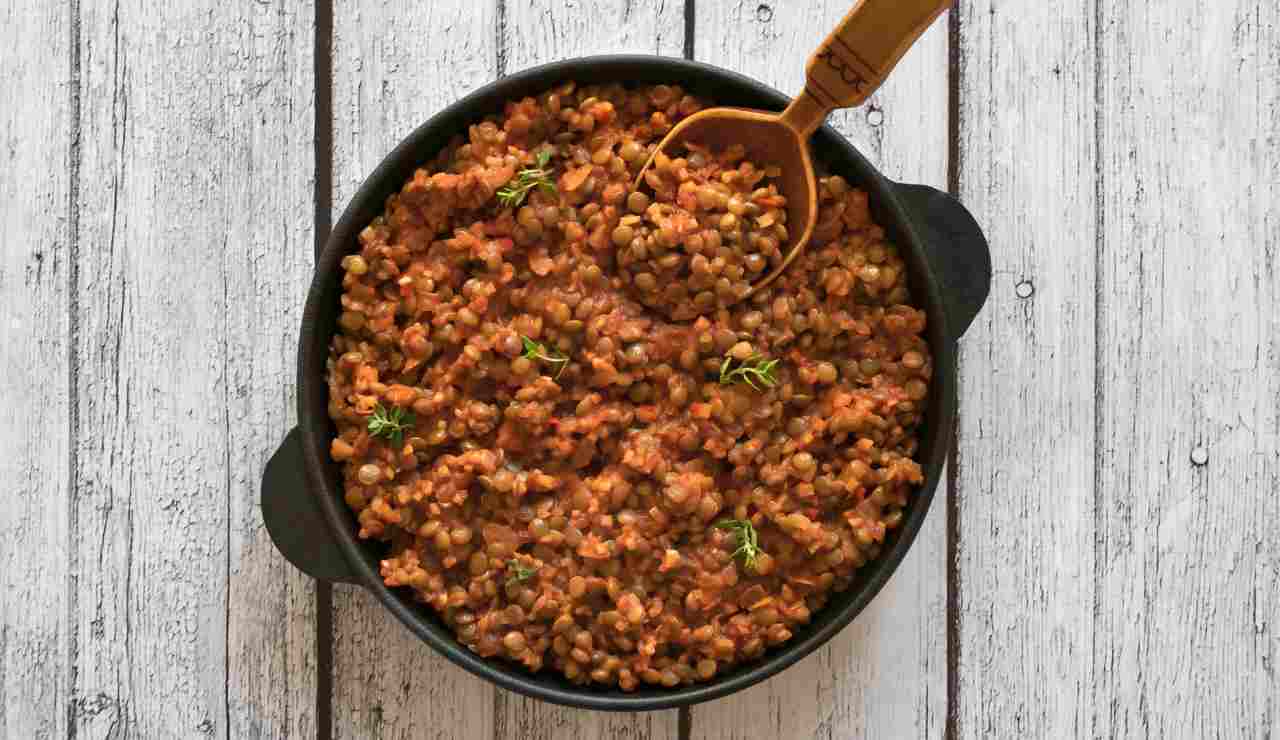 ragù di lenticchie ricetta