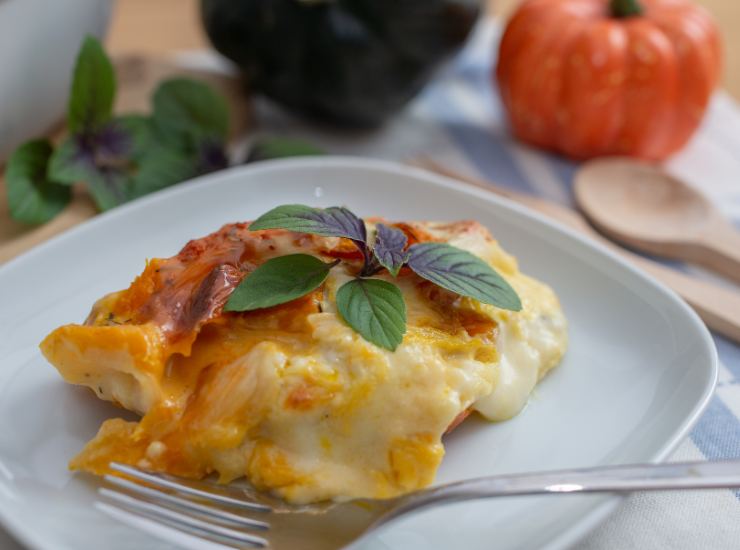 Lasagne ricotta e zucca 