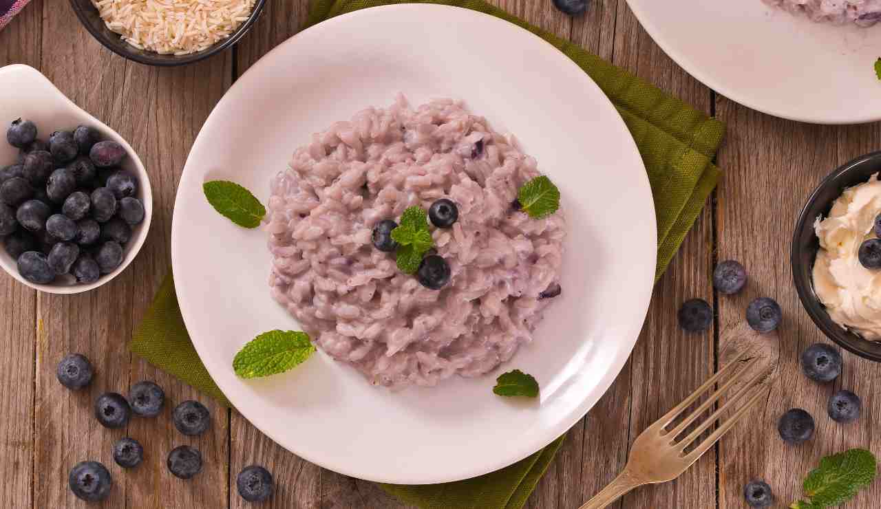 Risotto ai mirtilli 