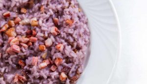 Ricetta risotto radicchio e speck