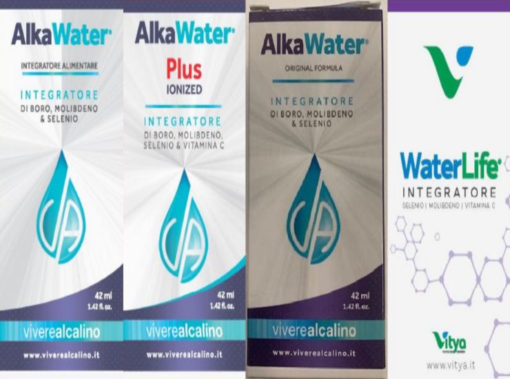 Gli integratori richiamati dal mercato AlkaWater