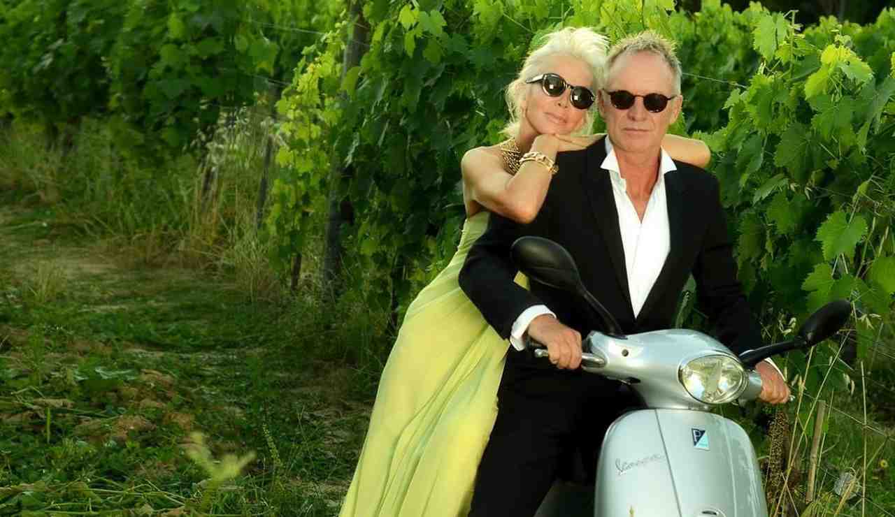 Sting moglie tenuta Toscana il Palagio vino e olio