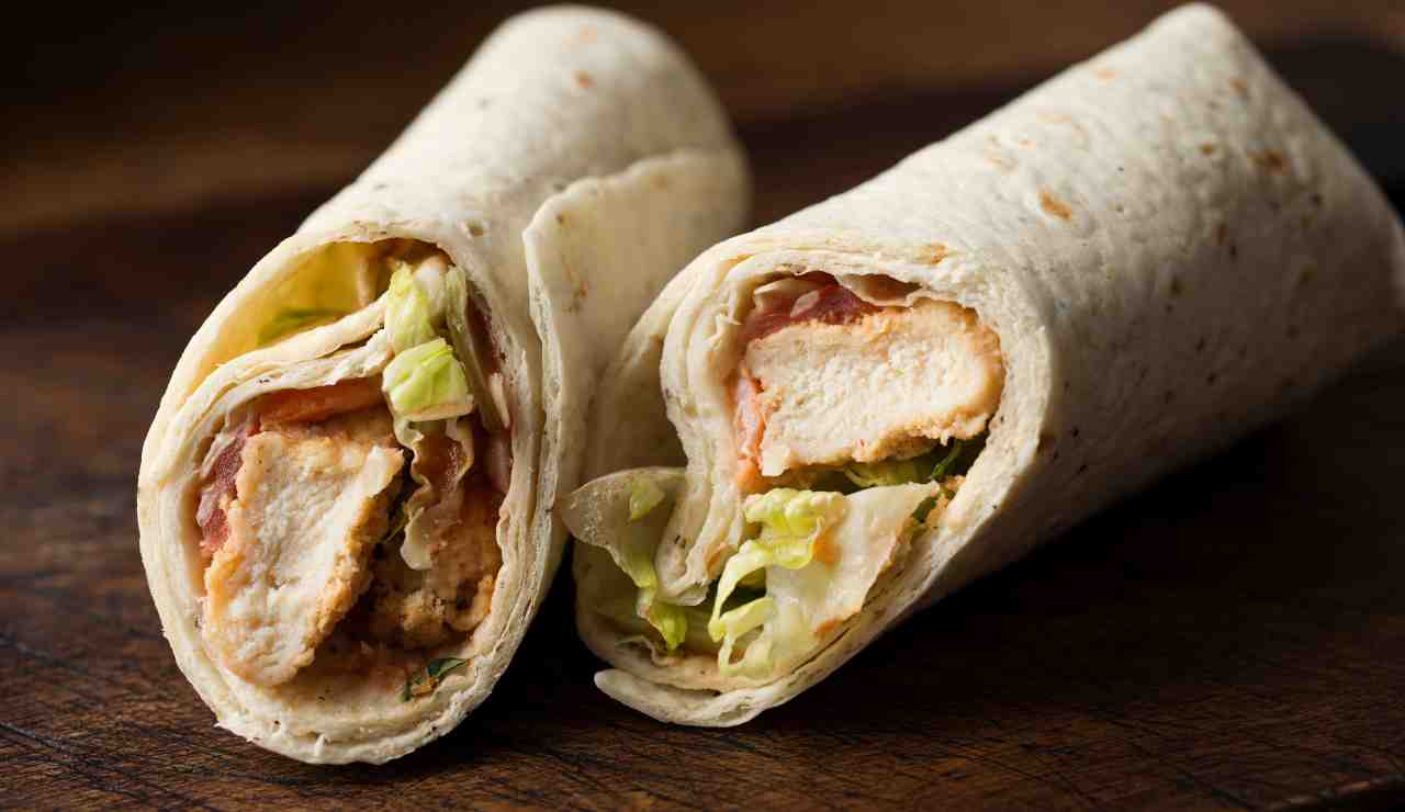 Wrap di pollo light 