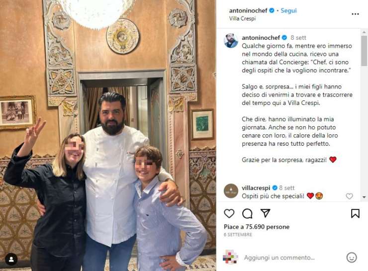 antonino cannavacciuolo amore per i figli
