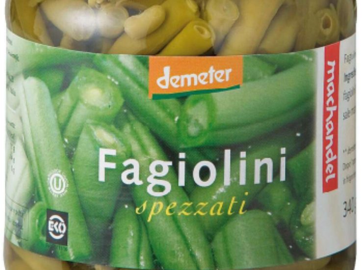 fagiolini spezzati Demeter richiamo dal mercato