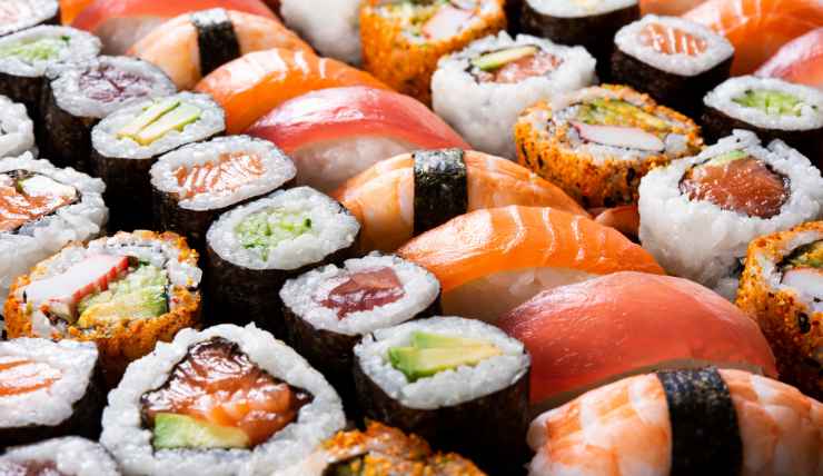 sushi vari ingredienti
