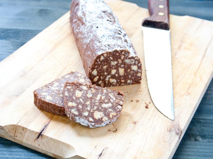 Receita de salame de chocolate sem ovos