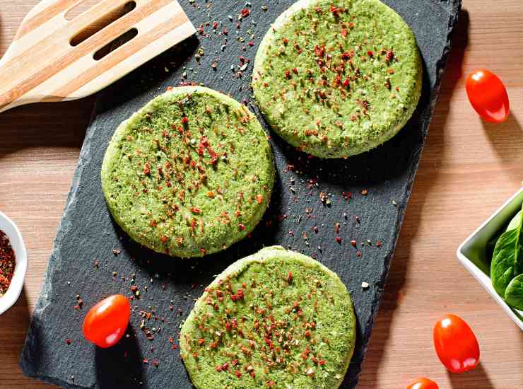 Burger spinaci e ricotta