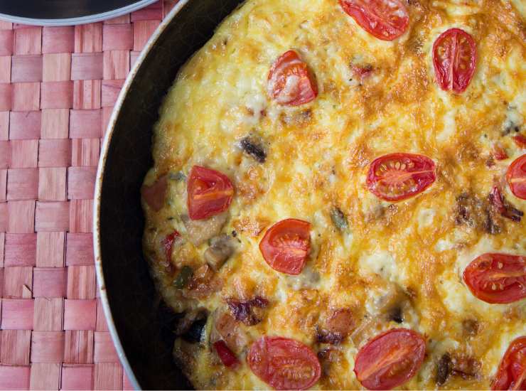 La frittata nella friggitrice ad aria 