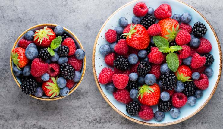 Páncreas con frutos rojos