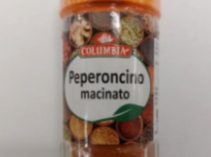 Peperoncino macinato Columbia richiamato dal mercato