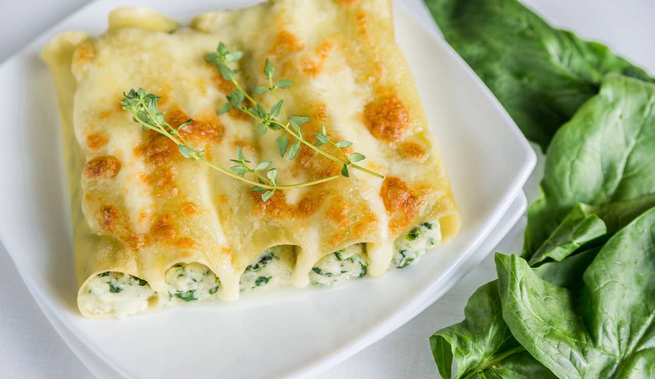 Cannelloni ricotta e spinaci