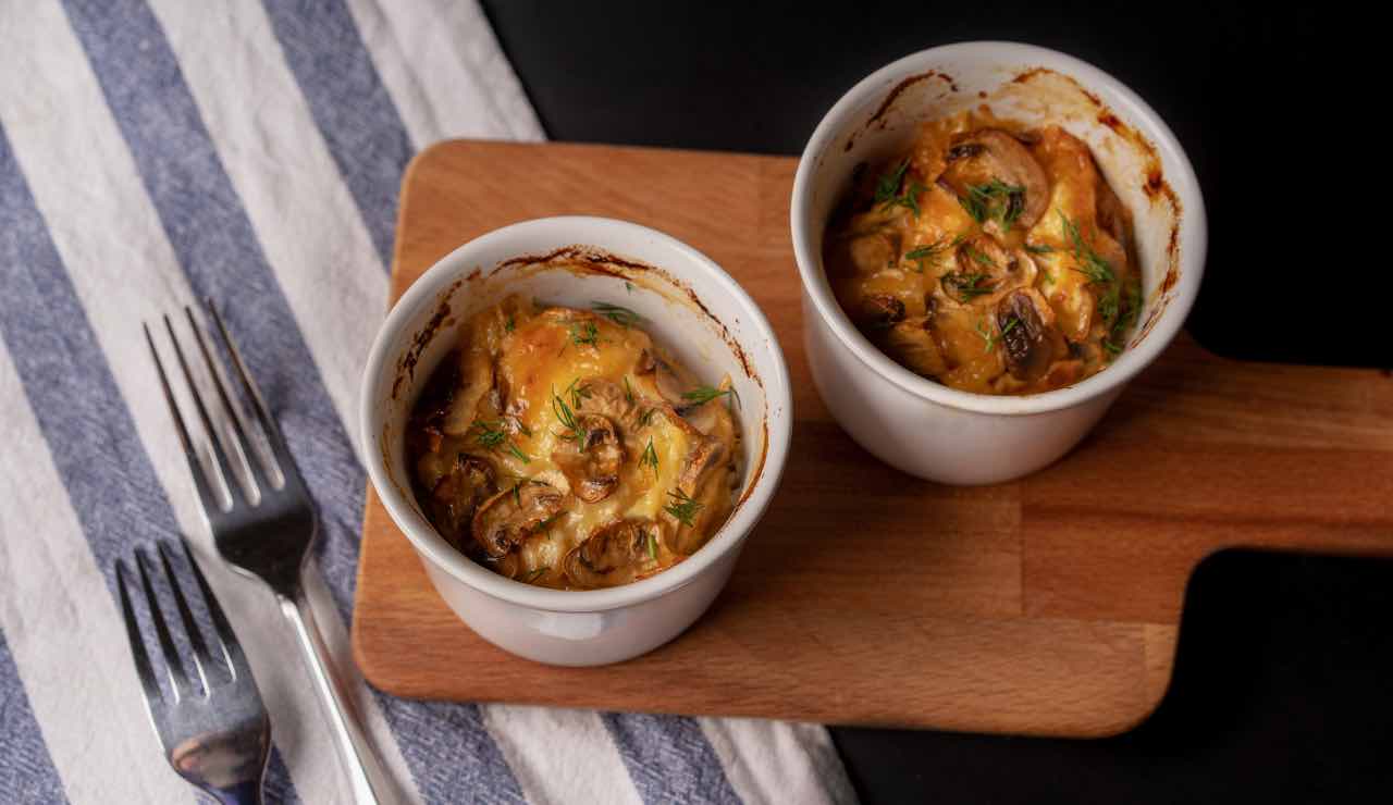 Tortino di patate e funghi 